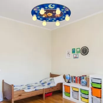 Lustra, Lightric, 414LRC1548, Albastru imagine