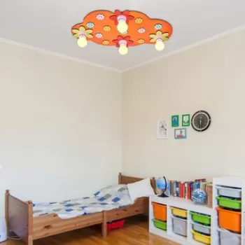 Lustra, Lightric, 414LRC1549, Portocaliu imagine