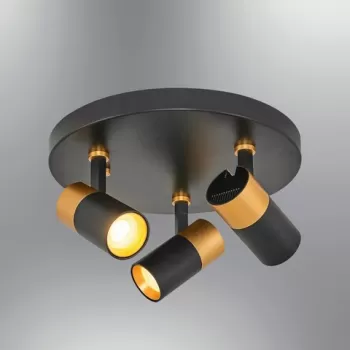 Lustra, Lightric, 414LRC1638, Negru imagine