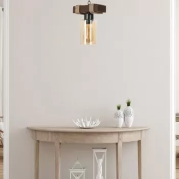 Lustra, Luin, 534LUN3368, Lemn, Galben imagine