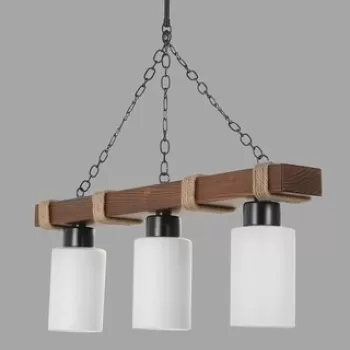 Lustra, Luin, 534LUN3374, Lemn, Alb imagine