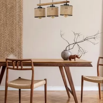 Lustra, Luin, 534LUN3387, Lemn, Vintage imagine