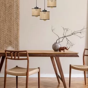 Lustra, Luin, 534LUN3388, Lemn, Vintage imagine