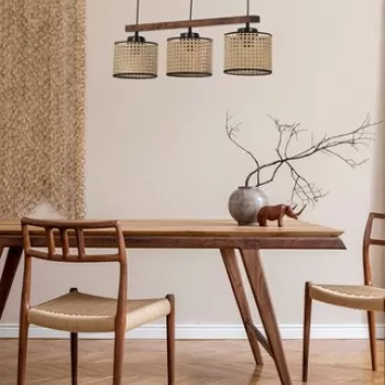 Lustra, Luin, 534LUN3392, Lemn, Vintage imagine