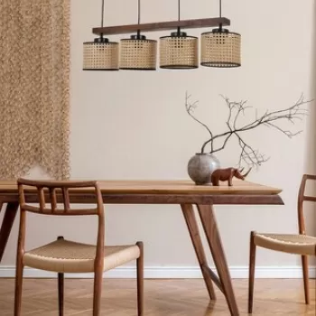 Lustra, Luin, 534LUN3394, Lemn, Vintage imagine