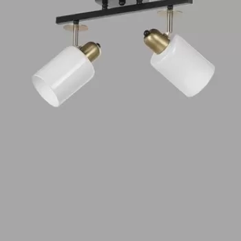 Lustra, Luin, 534LUN3760, Metal, Alb/Negru imagine