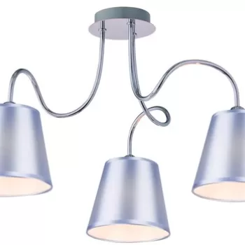 Lustra Luk, Candellux, 60 x 36 cm, 3 x E14, 40W, crom imagine