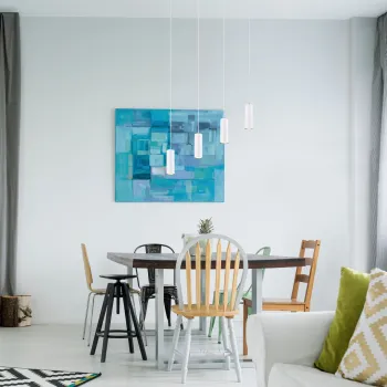 Lustra Marley, TRIO, 75x9x150 cm, 35W, 4x GU10, metal, alb imagine