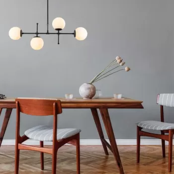 Lustra, Mudoni-MR-951-3, Opviq, 108 x 15 x 67 cm, 4 x E27, 40W, negru imagine