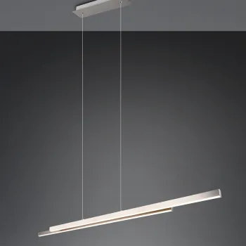 Lustra Odio, RL NOW, 110x8.5x150 cm, 22W, 1x SMD, metal, nichel mat imagine