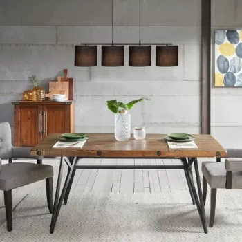 Lustra, Opviq, 892OPV1503, Metal, Negru imagine