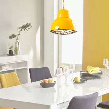 Lustra, Opviq, 892OPV1527, Fier, Galben / Aur imagine