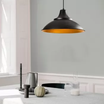 Lustra, Opviq, 892OPV1566, Metal, Negru/Auriu imagine