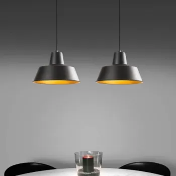 Lustra, Opviq, 892OPV1571, Metal, Negru/Auriu imagine