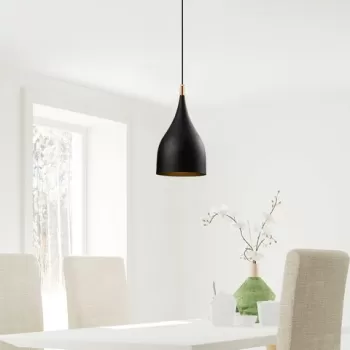 Lustra, Opviq, 892OPV1581, Metal, Negru/Auriu imagine