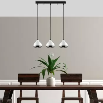 Lustra, Opviq, 892OPV1952, Metal, Alb imagine