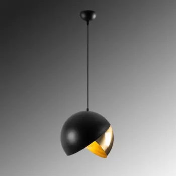 Lustra, Pacman - 2633, Tatum, 30 x 30 x 28 cm, 1 x E27, 60W, negru/aramiu antic imagine