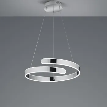 Lustra Parma, RL, 50x150 cm, 37W, 1x SMD, metal, argintiu imagine