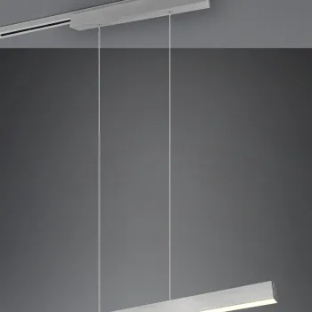 Lustra Paros, TRIO, 90x5x180 cm, 29W, 1x SMD, metal, nichel mat imagine