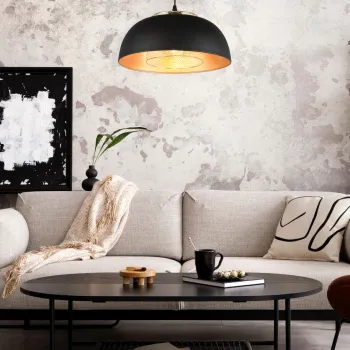 Lustra Punch, RL, 35x150 cm, 40W, 1x E27, metal, negru mat imagine