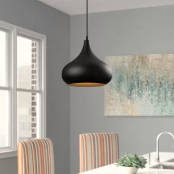 Lustra, Saglam - 3774, Opviq, 30 x 126 cm, 1 x E27, 40W, negru/auriu imagine