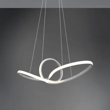 Lustra Sansa, RL, 80x26.5x150 cm, 28W, 1x SMD, metal, alb mat imagine