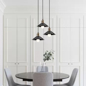 Lustra, Sheen, 521SHN3378, Fier, Negru imagine