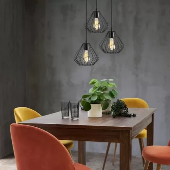 Lustra, Sheen, 521SHN3394, Metal, Negru imagine