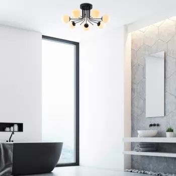 Lustra, Sheen, 521SHN3436, Metal, Negru imagine