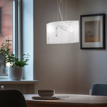 Lustra Spirelli, TRIO, 40x20x150 cm, 40W, 2x E27, metal, alb imagine