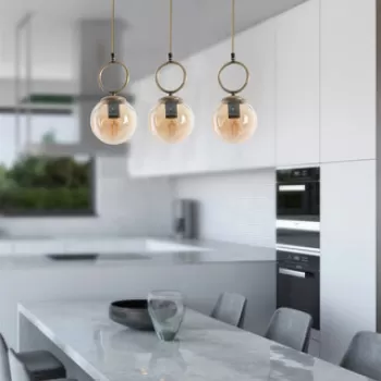 Lustra, Stala, 846STL2815, Metal, Cupru imagine