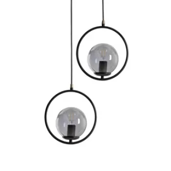 Lustra, Stala, 846STL2839, Metal, Negru imagine