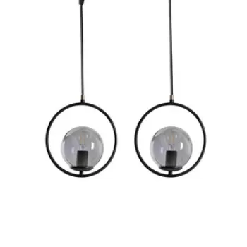 Lustra, Stala, 846STL2842, Metal, Negru imagine