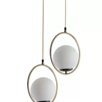 Lustra, Stala, 846STL2846, Metal, Alb / Cupru imagine