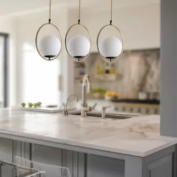 Lustra, Stala, 846STL2850, Metal, Alb / Cupru imagine