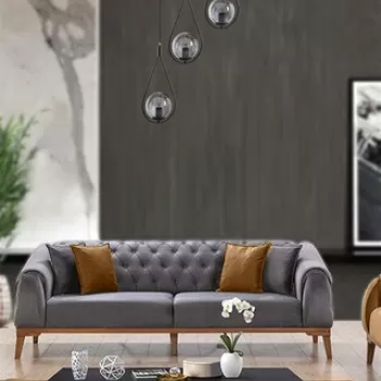 Lustra, Stala, 846STL2861, Metal, Negru imagine