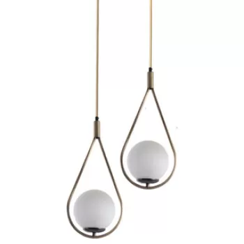 Lustra, Stala, 846STL2867, Metal, Alb / Cupru imagine