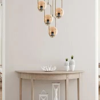 Lustra, Stala, 846STL2876, Metal, Cupru imagine