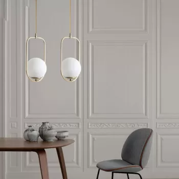 Lustra, Stala, 846STL2891, Metal, Alb / Cupru imagine