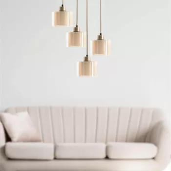 Lustra, Stala, 846STL2912, Metal, Cupru imagine