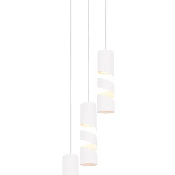 Lustra Stream, TRIO, 30x150 cm, 10W, 3x GU10, metal, alb mat imagine