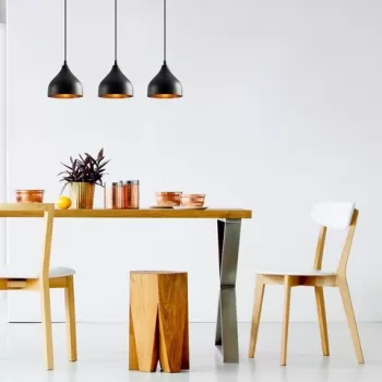 Lustra, Tattoo - 6211, Tatum, 68 x 18 x 114 cm, 3 x E27, 40W, negru imagine