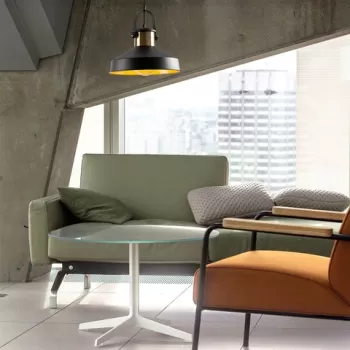 Lustra, Tatum, 584TTM1119, Metal, Negru imagine