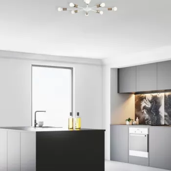 Lustra, Tatum, 584TTM1208, Metal, Alb imagine