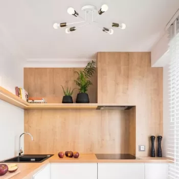 Lustra, Tatum, 584TTM1228, Metal, Alb imagine