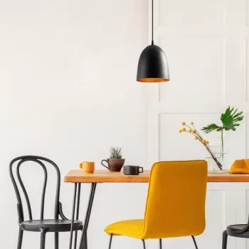 Lustra, Tatum, 584TTM1264, Metal, Negru imagine