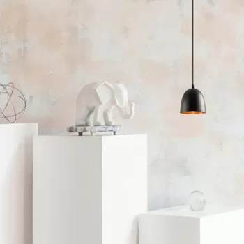 Lustra, Tatum, 584TTM1269, Fier, Negru imagine