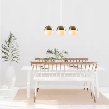 Lustra, Tatum, 584TTM1353, Metal, Vintage / Alb imagine