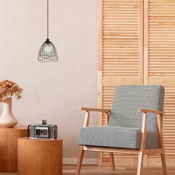 Lustra, Tatum, 584TTM1470, Metal, Negru imagine