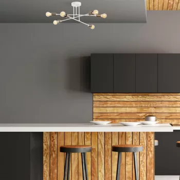 Lustra, Tatum, 584TTM2106, Metal, Alb imagine